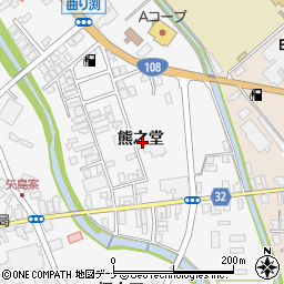 秋田県由利本荘市矢島町七日町熊之堂98周辺の地図