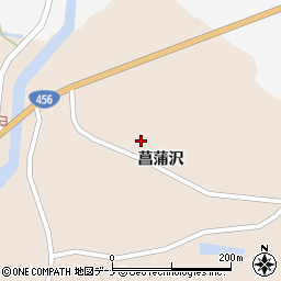 岩手県奥州市江刺岩谷堂菖蒲沢162周辺の地図