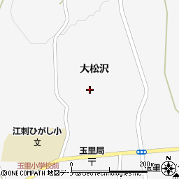 岩手県奥州市江刺玉里大松沢105-2周辺の地図