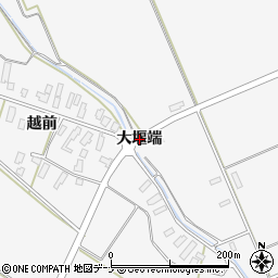 秋田県横手市十文字町越前（大堰端）周辺の地図