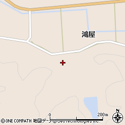 秋田県雄勝郡羽後町上到米赤竹周辺の地図