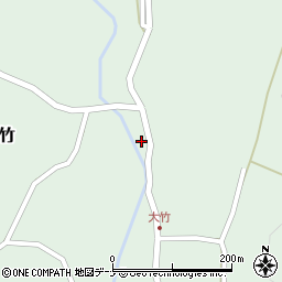 秋田県にかほ市大竹前谷地212周辺の地図