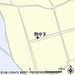 秋田県横手市平鹿町醍醐（野中下）周辺の地図