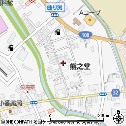 秋田県由利本荘市矢島町七日町熊之堂75周辺の地図