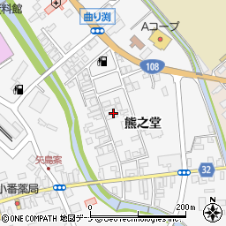 秋田県由利本荘市矢島町七日町熊之堂70周辺の地図