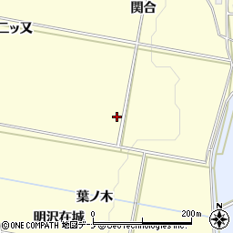 秋田県横手市平鹿町醍醐葉ノ木周辺の地図
