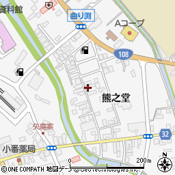 秋田県由利本荘市矢島町七日町熊之堂70-3周辺の地図
