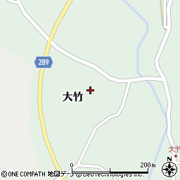 秋田県にかほ市大竹下後112周辺の地図