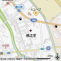 秋田県由利本荘市矢島町七日町熊之堂99周辺の地図
