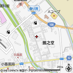 秋田県由利本荘市矢島町七日町熊之堂70-1周辺の地図