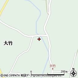 秋田県にかほ市大竹下後21周辺の地図