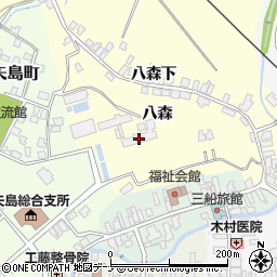 由利本荘市立矢島小学校周辺の地図