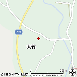 秋田県にかほ市大竹下後106周辺の地図