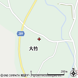 秋田県にかほ市大竹下後107周辺の地図