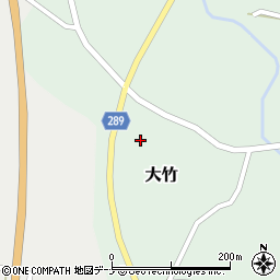 秋田県にかほ市大竹巖岨周辺の地図