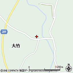 秋田県にかほ市大竹下後179周辺の地図