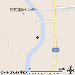 秋田県雄勝郡羽後町上到米高橋周辺の地図