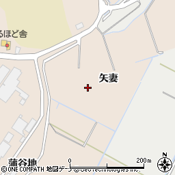秋田県にかほ市象潟町矢妻周辺の地図