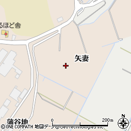 秋田県にかほ市象潟町（矢妻）周辺の地図