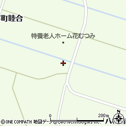 秋田県横手市十文字町睦合川井川周辺の地図