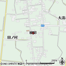 秋田県横手市十文字町植田植田周辺の地図