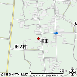 羽後植田郵便局 ＡＴＭ周辺の地図
