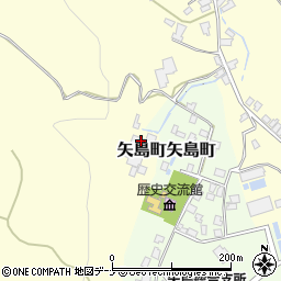 秋田県由利本荘市矢島町城内田屋の下周辺の地図