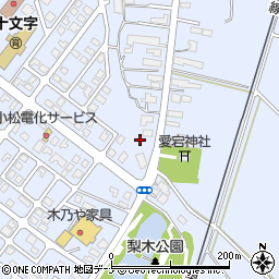 秋田県横手市十文字町梨木家東123周辺の地図