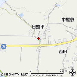 秋田県由利本荘市矢島町新荘日照平52周辺の地図
