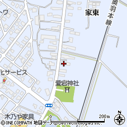 秋田県横手市十文字町梨木家東4周辺の地図