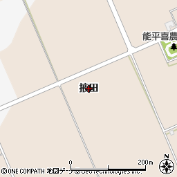 秋田県横手市十文字町鼎（掖田）周辺の地図
