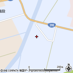 秋田県雄勝郡羽後町新町岩城周辺の地図