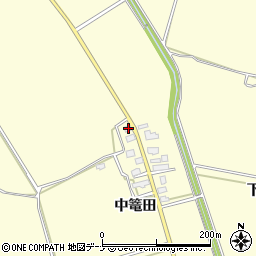 秋田県横手市平鹿町醍醐中篭田30周辺の地図