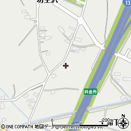 秋田県横手市十文字町十五野新田坊主沢80周辺の地図