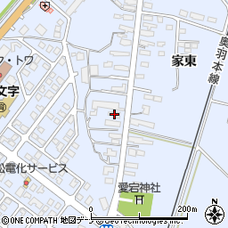 秋田県横手市十文字町梨木家東116周辺の地図