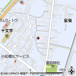 秋田県横手市十文字町梨木家東129周辺の地図