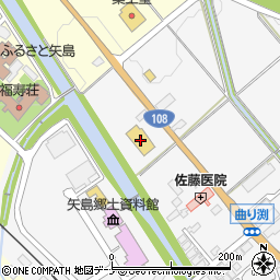 コメリハード＆グリーン矢島店周辺の地図