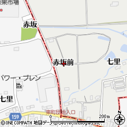 岩手県北上市相去町赤坂前周辺の地図