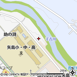 秋田県由利本荘市矢島町七日町助の渕173周辺の地図