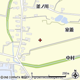秋田県横手市平鹿町醍醐釜ノ川周辺の地図