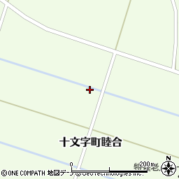 秋田県横手市十文字町睦合寺田周辺の地図