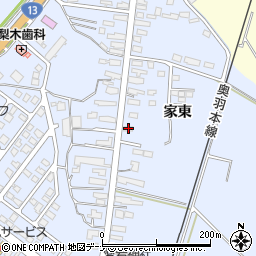 秋田県横手市十文字町梨木家東11周辺の地図