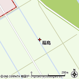 秋田県横手市十文字町睦合福島周辺の地図