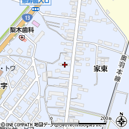 秋田県横手市十文字町梨木家東111-1周辺の地図