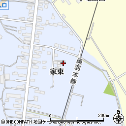 秋田県横手市十文字町梨木家東19-9周辺の地図