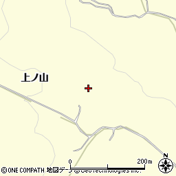 秋田県由利本荘市矢島町城内（上ノ山）周辺の地図