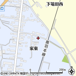 秋田県横手市十文字町梨木家東23周辺の地図