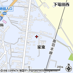 秋田県横手市十文字町梨木家東17周辺の地図