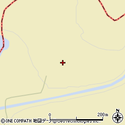 秋田県雄勝郡羽後町軽井沢大中川原山周辺の地図