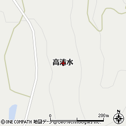 秋田県由利本荘市矢島町新荘高清水周辺の地図